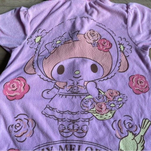 Y2K Sanrio My Melody dress tunic zip up beach cover up terry cloth - Picture 10 of 13